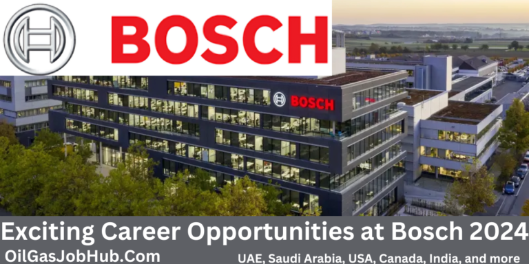 Bosch Careers 2024: Explore Exciting Job Opportunities Worldwide