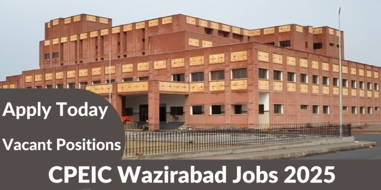 CPEIC Wazirabad Jobs 2025